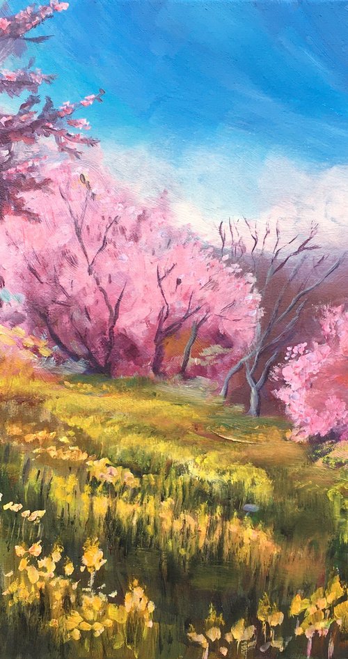 Spring trees 2 by Elena Sokolova