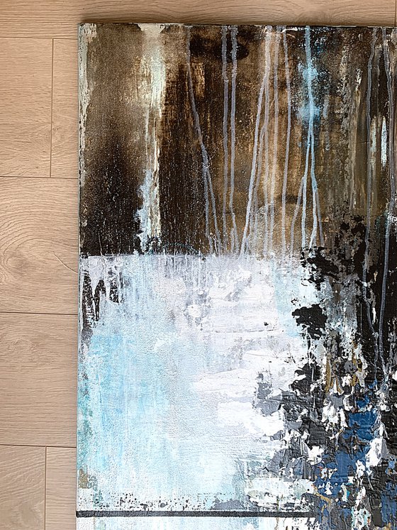 Blue and Earth Abstraction