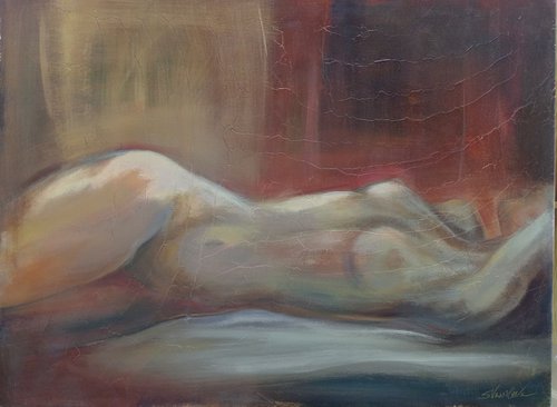 Reclining Nude by Silvia  Vassileva