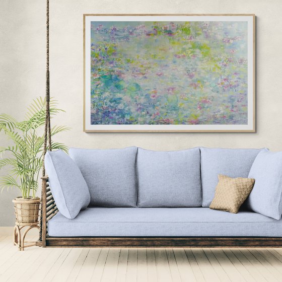 Pale Blue Waterlilies