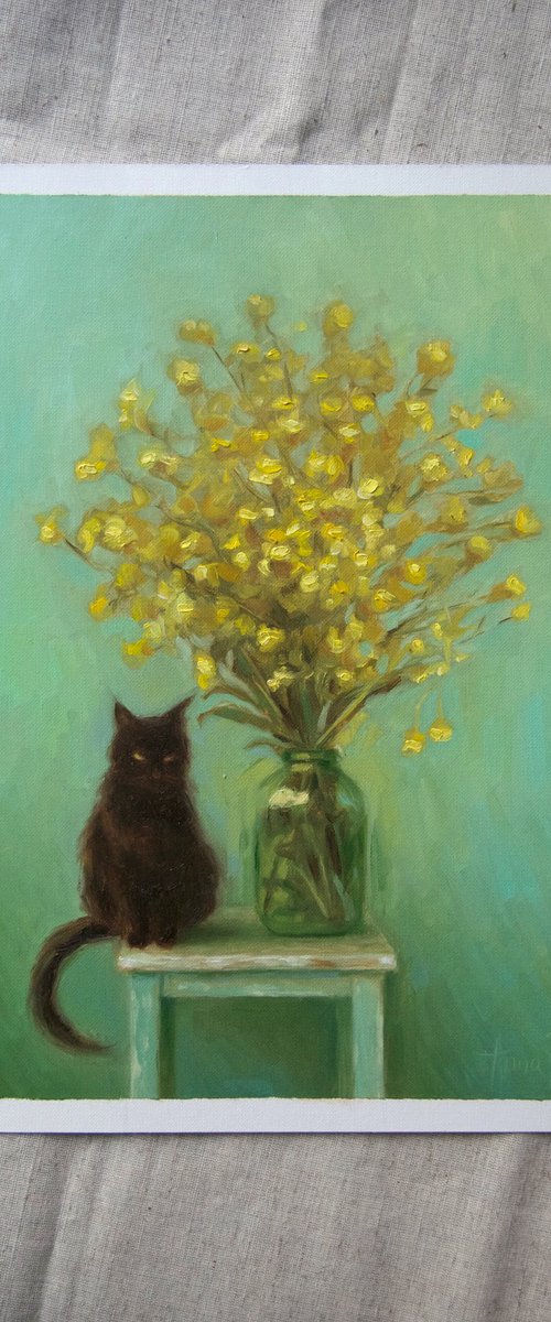 Discontent of the black cat by Anna Bernadskaya