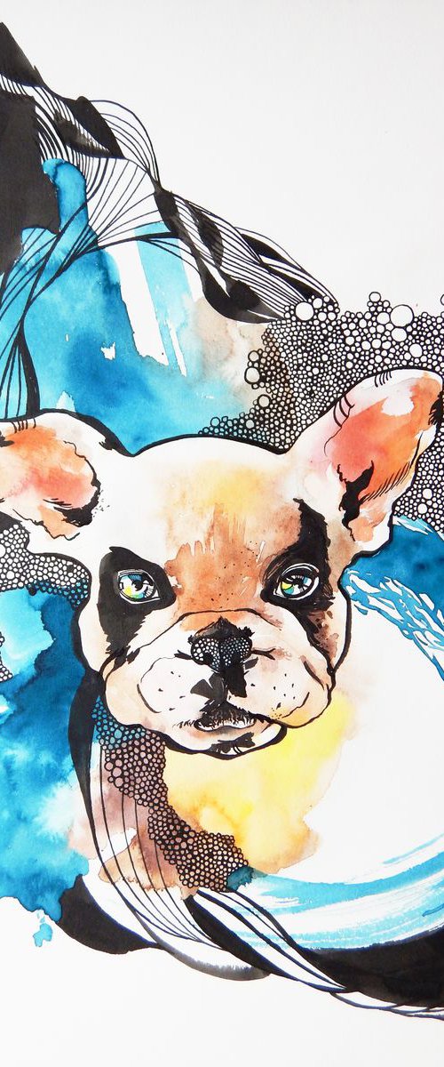 French Bulldog. by Alla Vlaskina