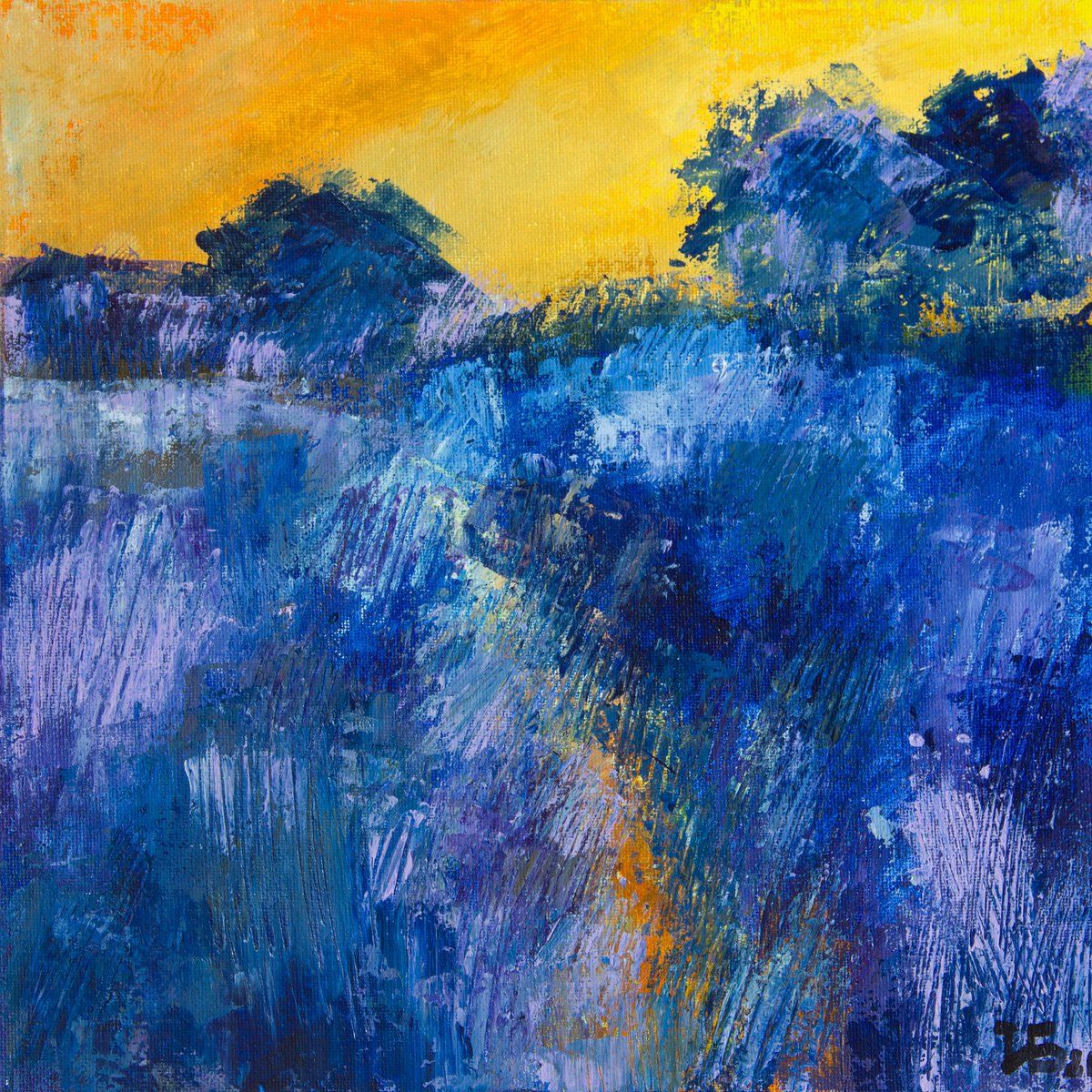 Blue Landscape by Irina Bocharova