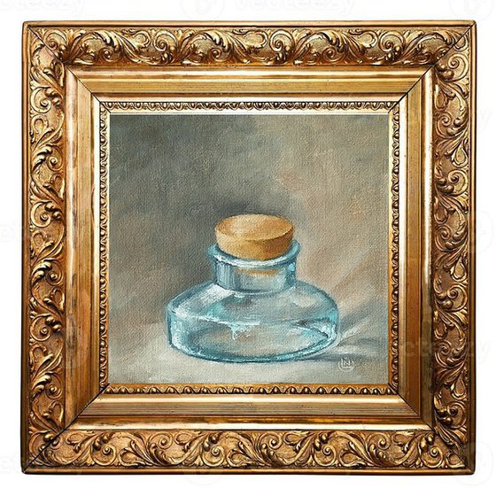 Glass Bottle Oil Painting