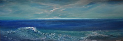 Blue Crush Seascape by Tamara Bettencourt