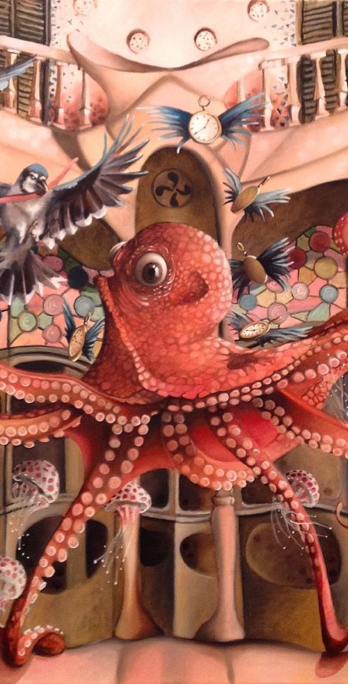 Series Cities : Spanish flight school for Octopus by Valentina Toma' aka Zoe Chigi
