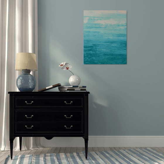 Flowing Blues - Modern Abstract Seascape