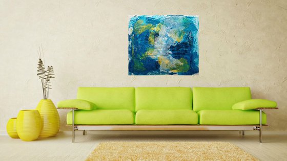 Eye contact (n.355) - 91,00 x 79,00 x 2,50 cm - ready to hang - acrylic painting on stretched canvas