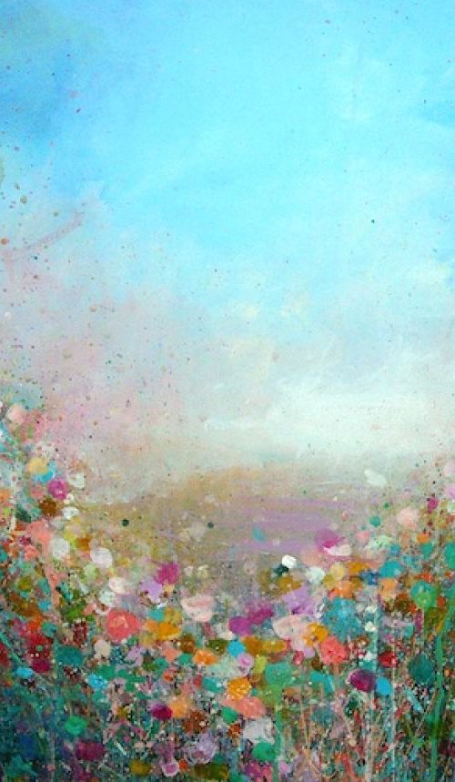Rose and Indigo Evening by Sandy Dooley