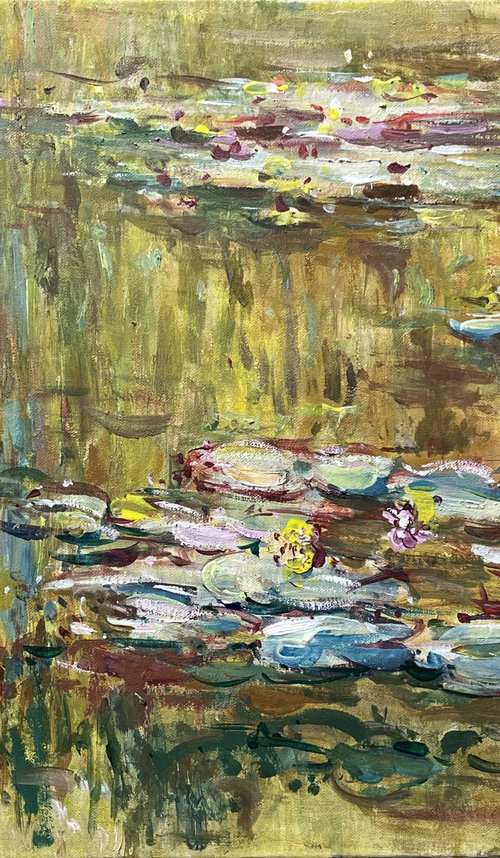 Nymphaeas / Water lilies pond Abstract impressionist by Altin Furxhi