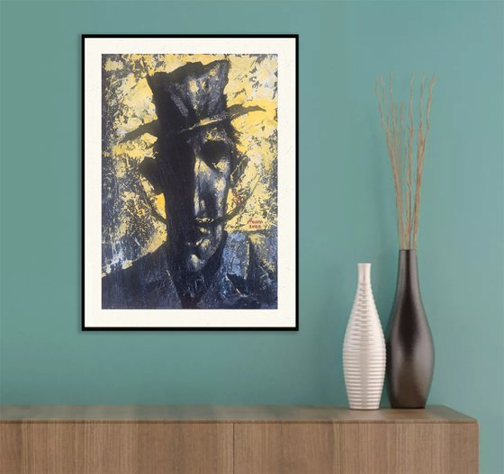 look from the inside (34x50cm, Acrylic/canvas, ready to hang)