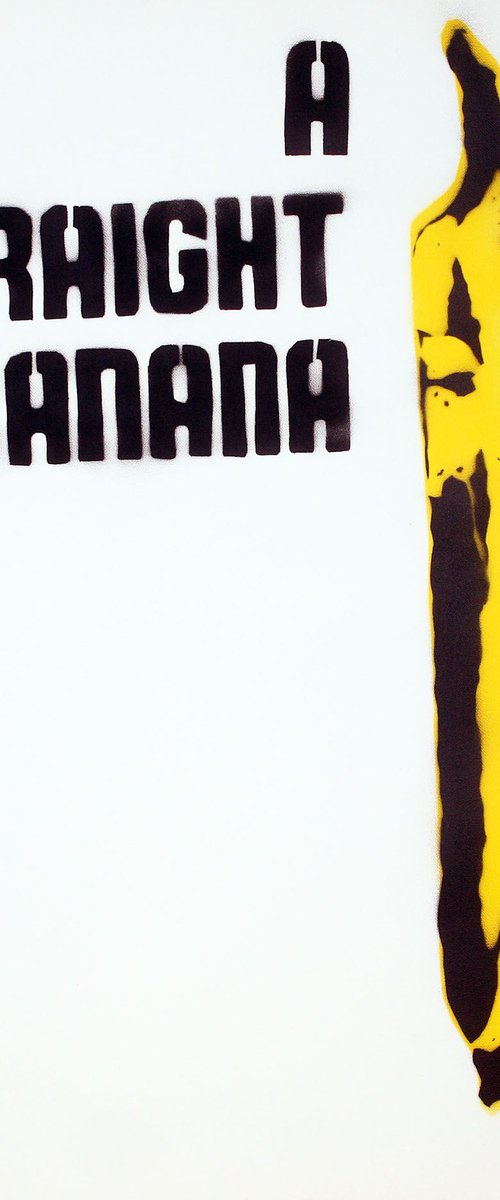 Straight banana (on an Urbox). by Juan Sly