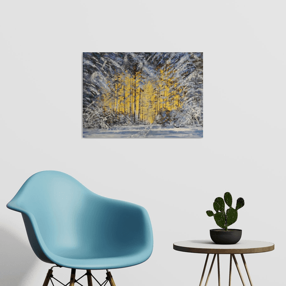 Whispers Among Snow Clad Trees