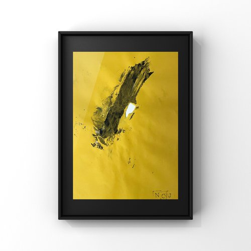 Yellow scratch 4 by Mattia Paoli