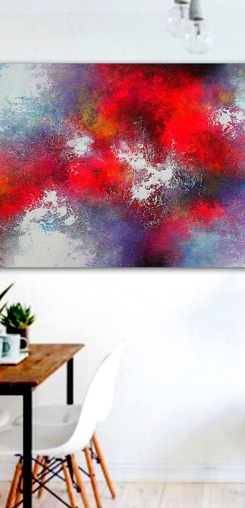 200x100cm.  Abstract Painting / Alex Senchenko © 2019 / Prophecy by Alex Senchenko