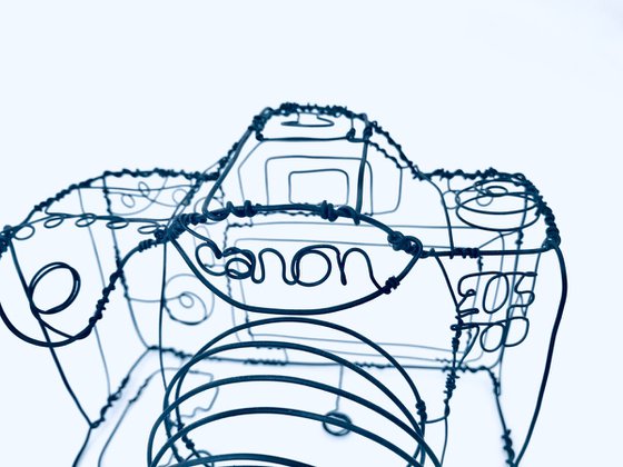 Canon camera sculpture