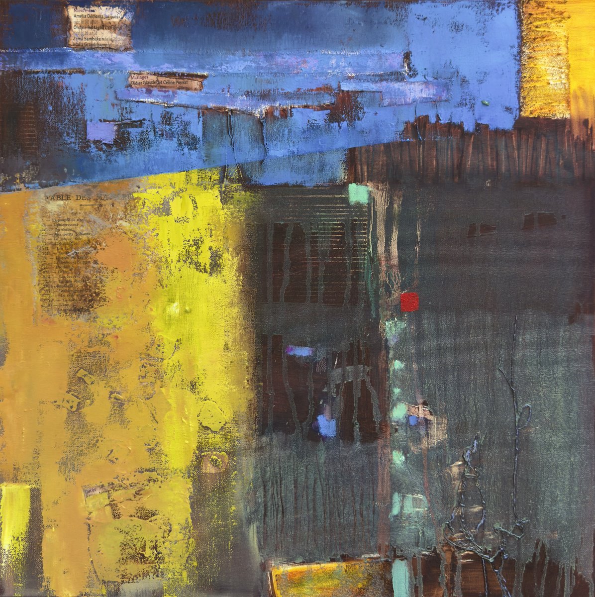 Abstract. Accidental Connections 1B By Olha Laptieva, 20 X 20, Artwork For Sale On Artfinder