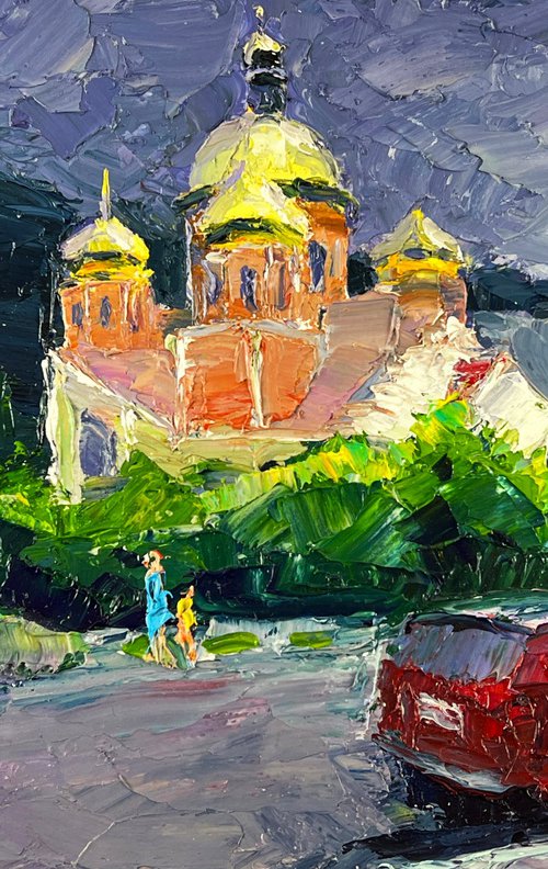 Temple in the City by Boris Serdyuk