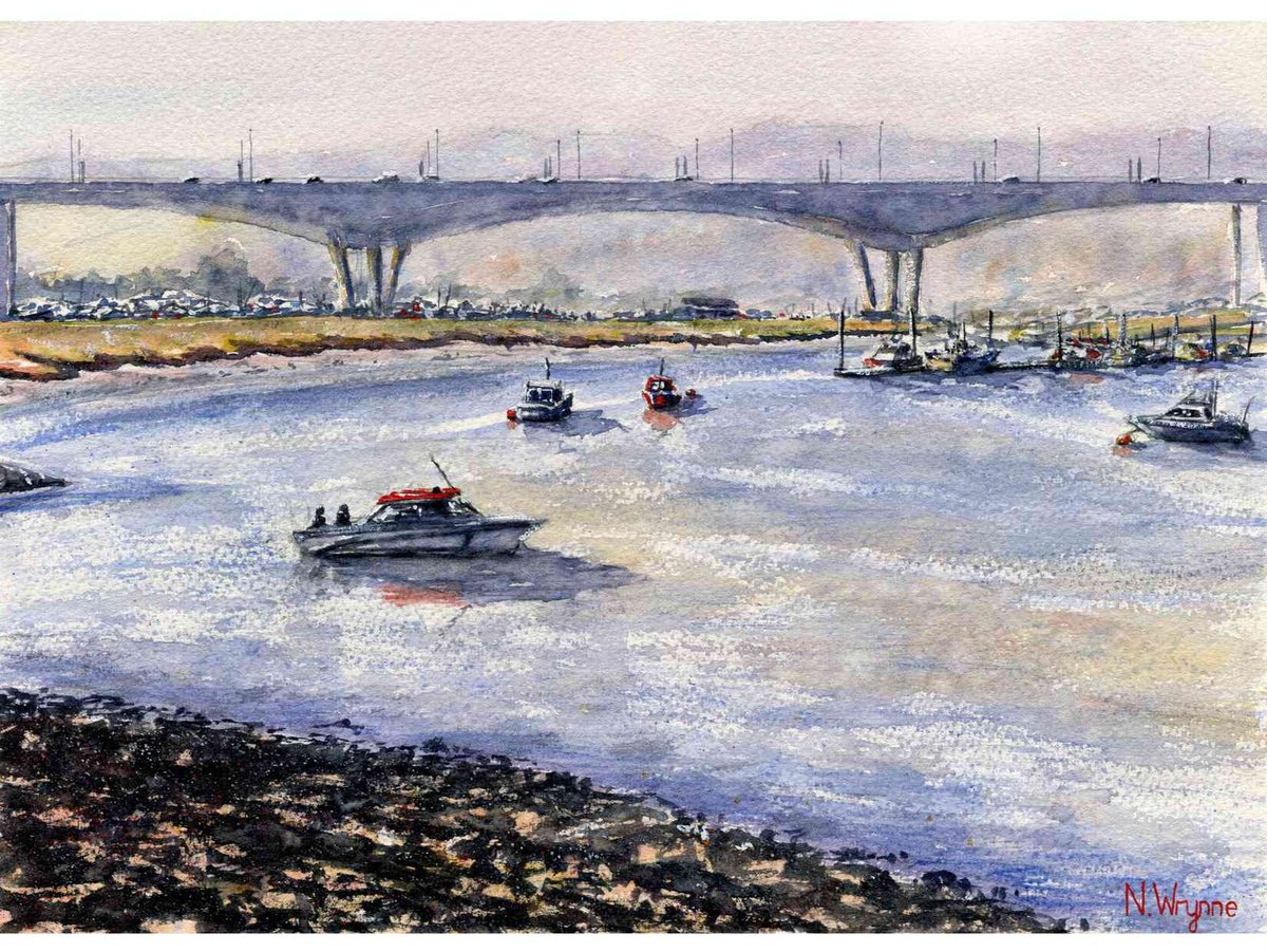 BOATS ON THE MEDWAY by Neil Wrynne