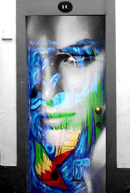 Madeira Street Art Face by Alex Solodov