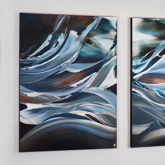 Deeper Water Diptych