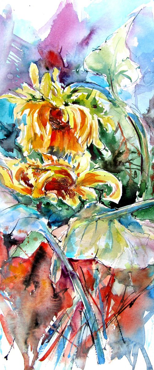 Sunflower composition by Kovács Anna Brigitta