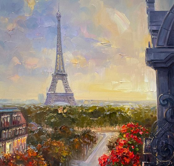 "Paris"original oil painting