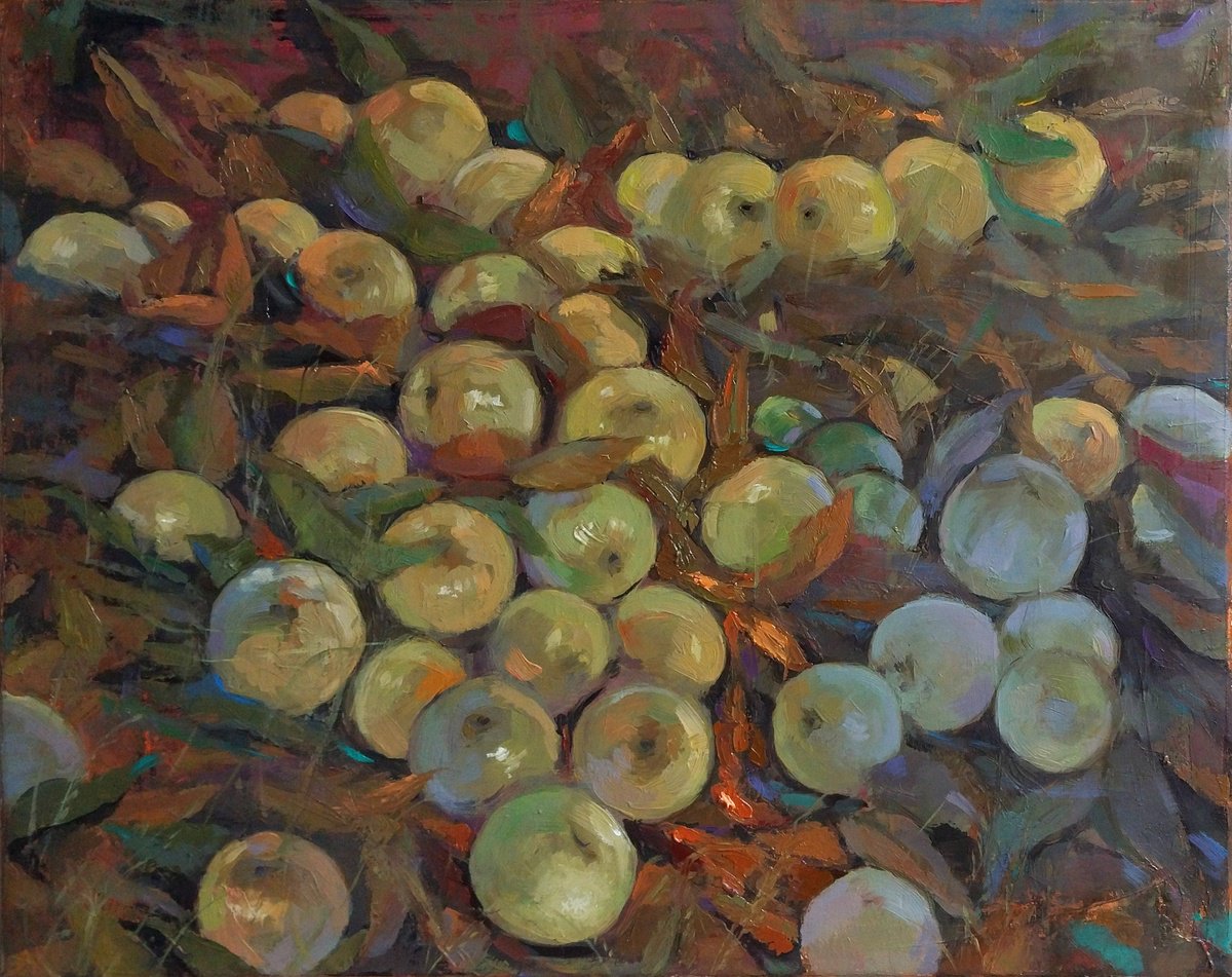 Apples Harvest By Kamsar Ohanyan, 20 X 16, Artwork For Sale On Artfinder