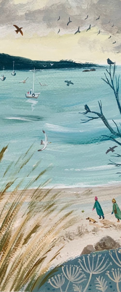 Winter beach by Mary Stubberfield