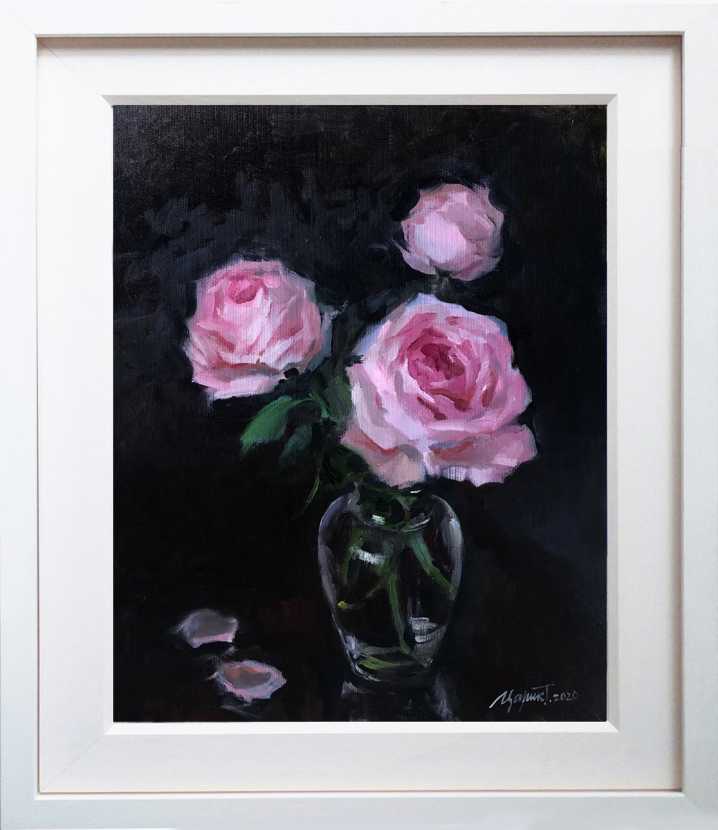 Pink Roses by Tetyana  Tsaryk