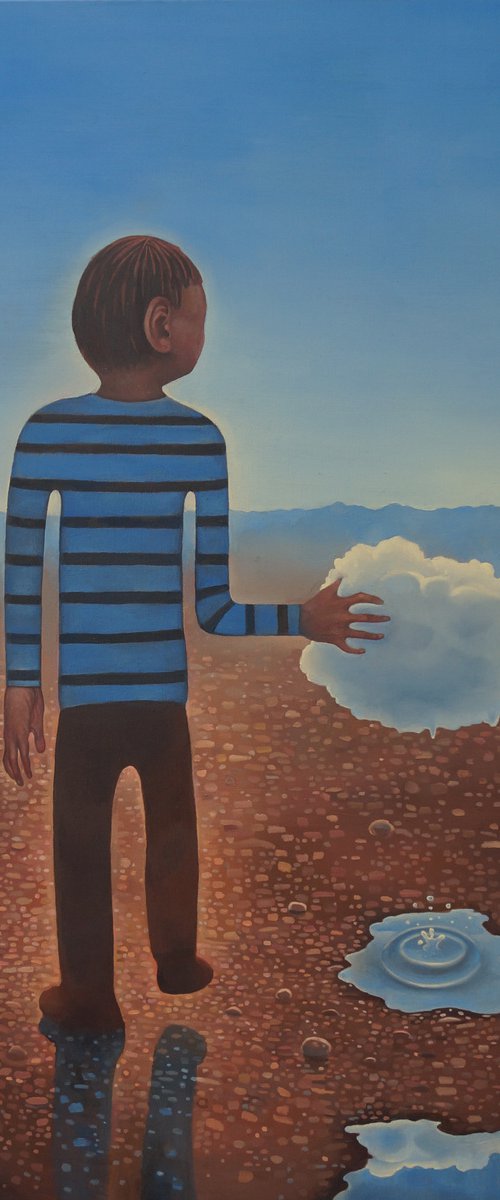 Boy conducting a cloud by Rory Mitchell