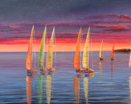 Sunset lights by Olga Riabchuk