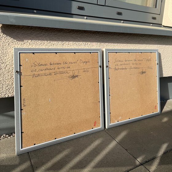 Silence between the waves. Diptych