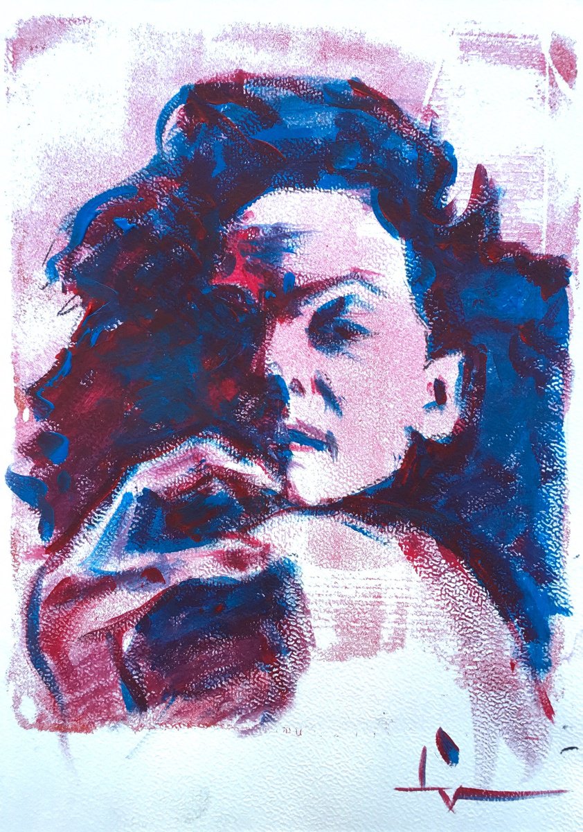 Portrait Of Tina By Dominique Deve, 8 X 11, Artwork For Sale On Artfinder