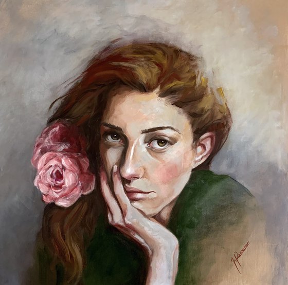 The girl with the Rose