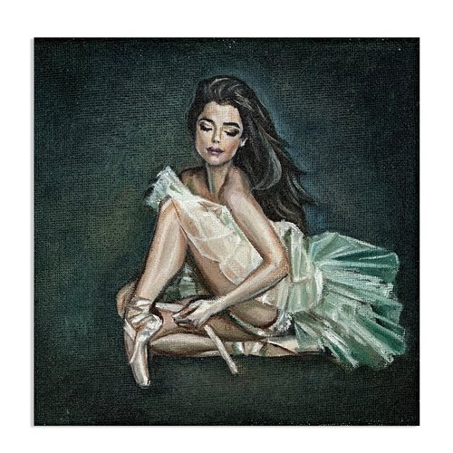 Ballerina 1 | Contemporary ballet painting by VICTO