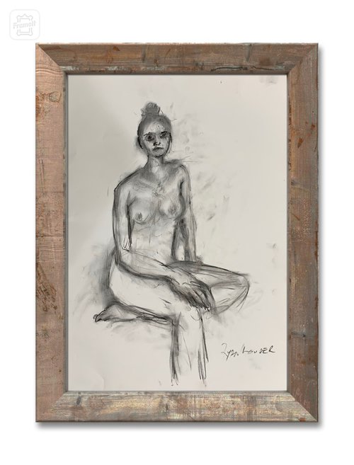 Nude Study of Sandra 3 by Ryan  Louder