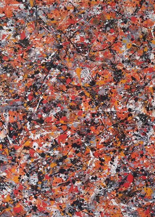Abstract  ACRYLIC PAINTING on CANVAS by M.Y. by Max Yaskin