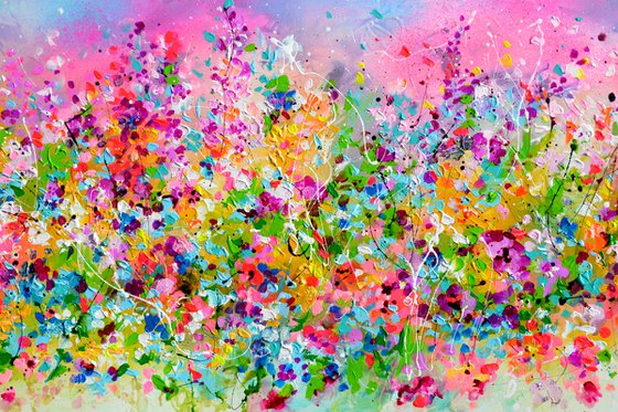 I've Dreamed 31 Abstract Cottage Flower Field