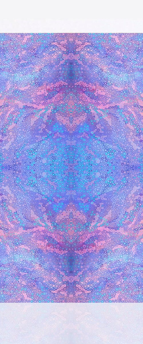 Jacaranda Blue Mandala by Jennifer Bell