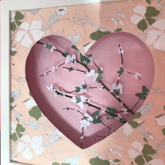 Cherry Blossom Heart (Soft Pink)