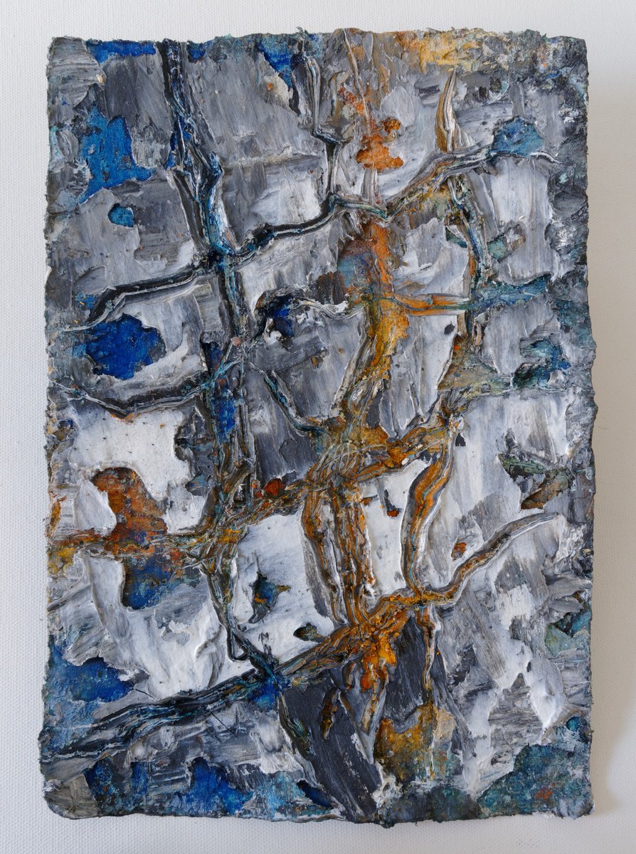 Abstract Oil Painting By Martin Sieverding, 8 X 12", Untitled, Original Artwork