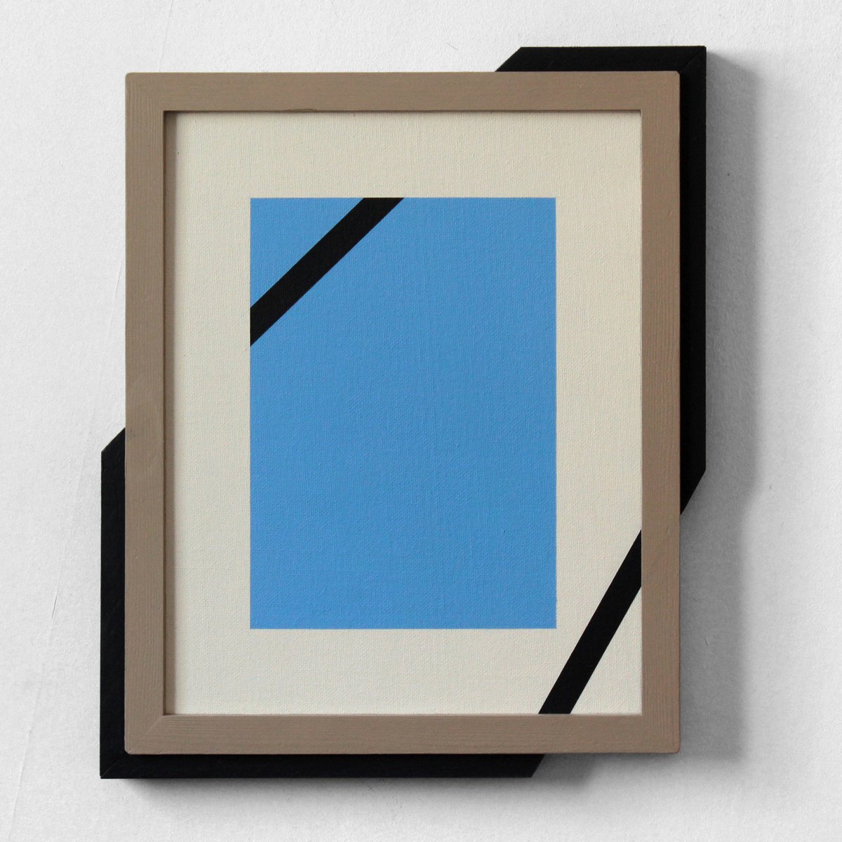 Geometric Abstract Acrylic Painting By Martin Singer, 11 X 14", Cmb-16, Original Artwork