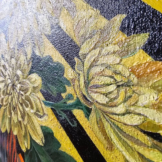 Rainbow Chrysanthemums