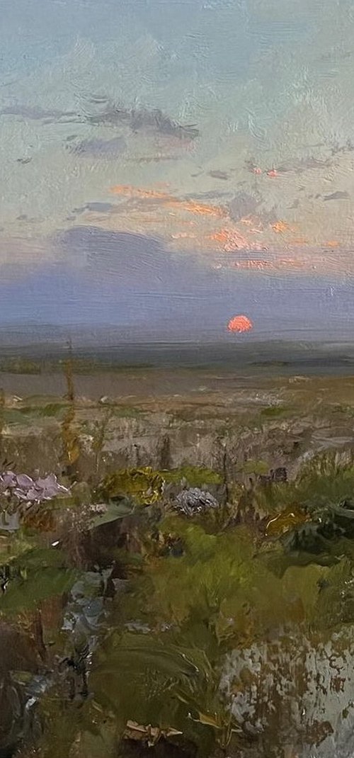 Steppe at dawn by Denys Gorodnychyi