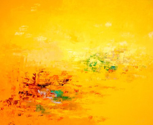Yellow Landscape  (ref#:859-20F) by Saroja van der Stegen