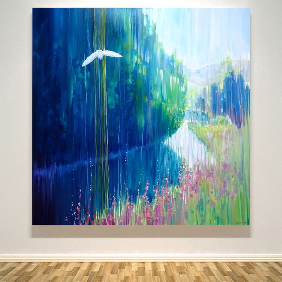 Enchanted - a large summer landscape painting