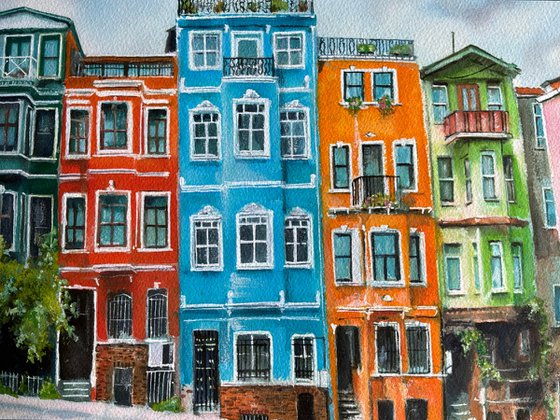 Tapestry of colour, Balat Turkey