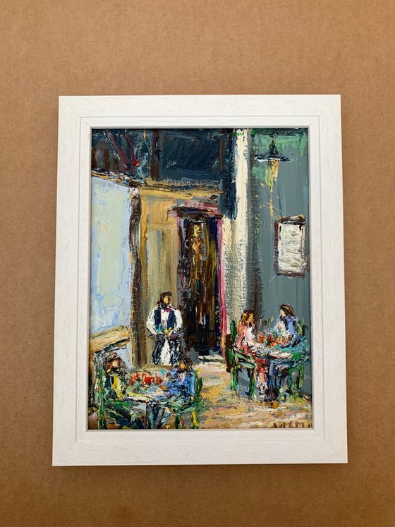 Evening at the cafe