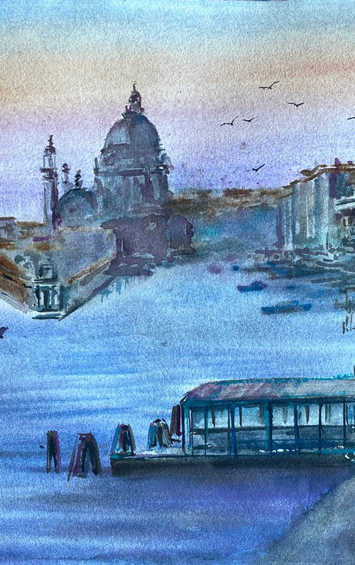 San Marco Basin - Twilight by Valeria Golovenkina